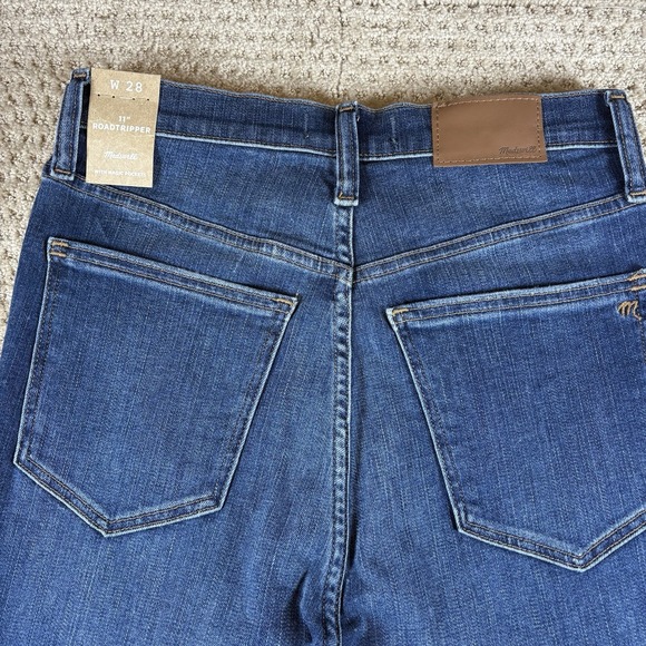 Womens Madewell Medium Wash Jeans Size 27 Slim Skinny Roadtripper Stretch Dark - Picture 9 of 13